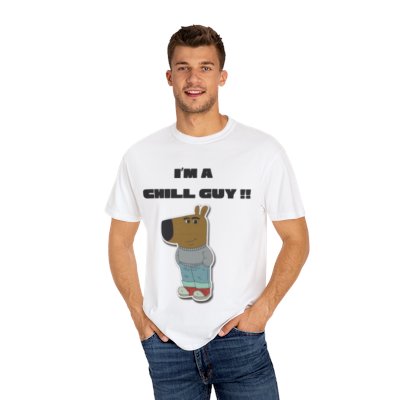 Chill Guy Tshirt for Men (White)